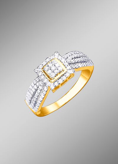 Damesring met diamanten 