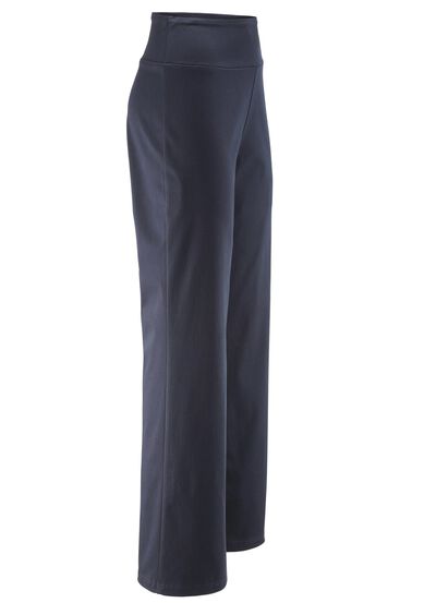 Soft stretchbroek in modieuze wijde pasvorm 