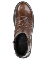 Gemini, modieuze dameslaarzen, winterschoenen, breedte G, met uitneembaar voetbed MOKKA