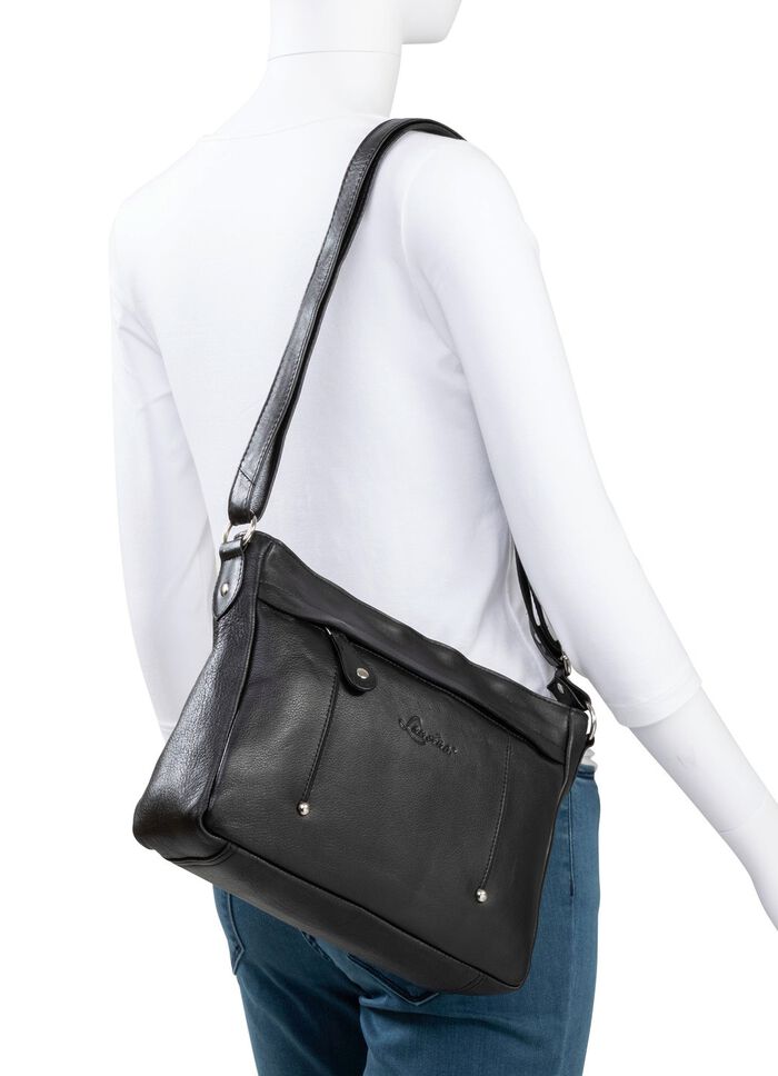 Laurina, tas, dames, met verstelbare schouderband ZWART