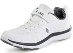 Sneakers gemaakt van textielmateriaal met een effectief patroon 