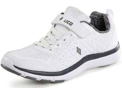 Sneakers gemaakt van textielmateriaal met een effectief patroon 