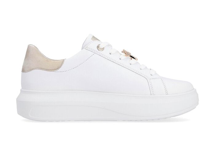 Sneakers met metalen libellesieraden WITGOUD