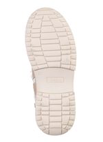 Caprice-laarzen met glanzend textielmateriaal PARELWIT TAUPE