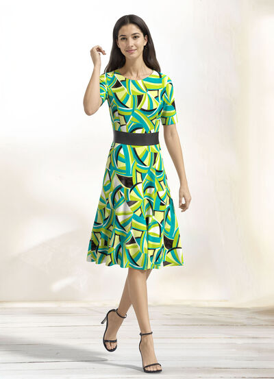 Briljante kleur jurk 