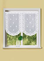 Prachtig raam- en deurbehang met stangdoorvoer WIT