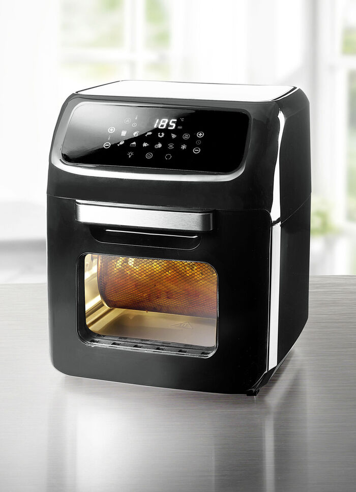 Digitale airfryer met grilfunctie ZWART