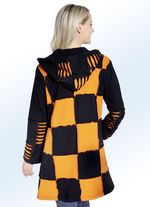 Lange jas met fleece binnenkant 