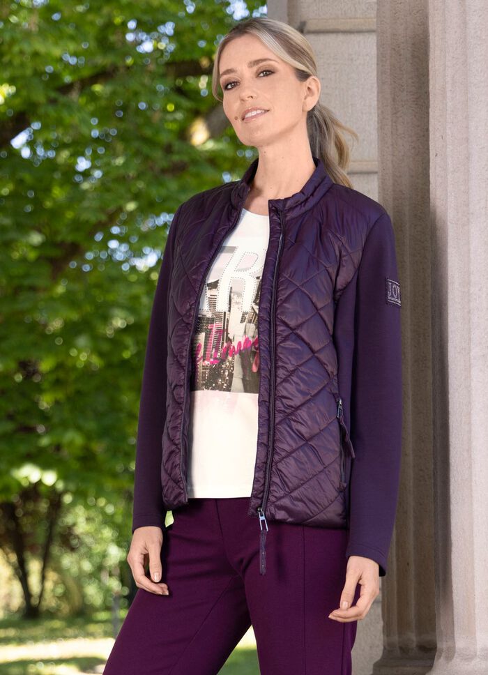 Jas met gewatteerde inzetstukken 