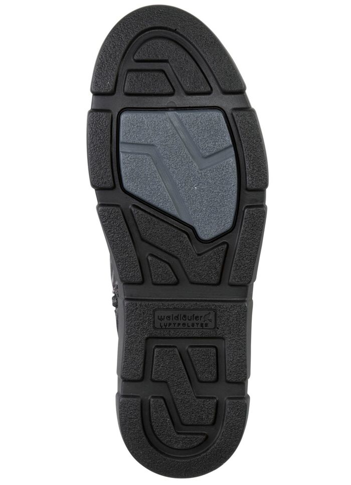 Waldl&auml;ufer enkellaarzen met zebra-design ZWART-GRIJS