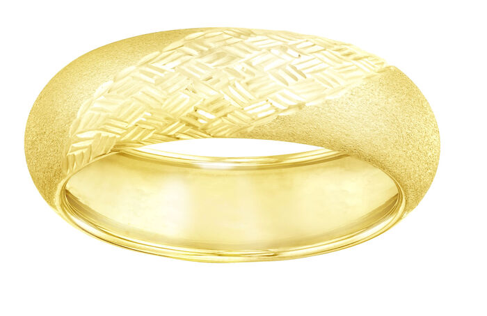 Damesring, machinaal gegraveerd 