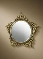 Spiegel met messing frame