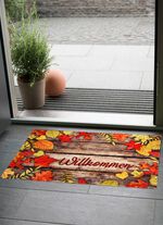 Voetmat 'herfstbladeren' met antislip-onderkant MULTICOLOR