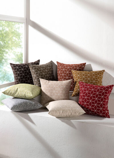 Moderne kussenhoezen in jacquardkwaliteit 