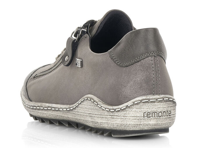 Remonte, comfortabele damessneakers, breedte G, met uitneembaar voetbed GRIJS