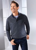 Poloshirt met gebreide kraag 