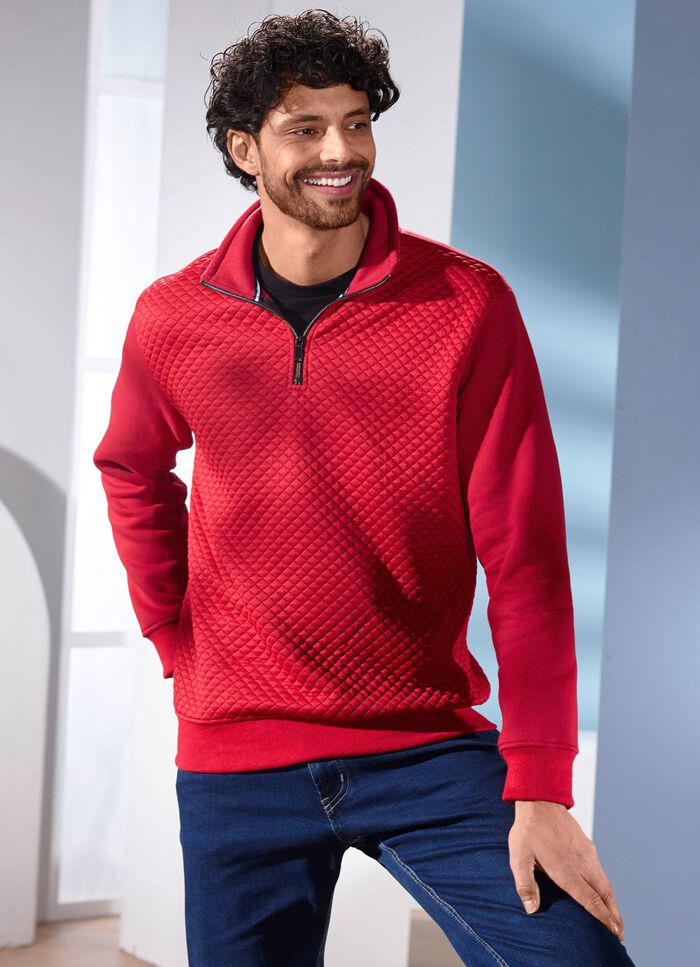 Trui in 2 kleuren DONKERROOD