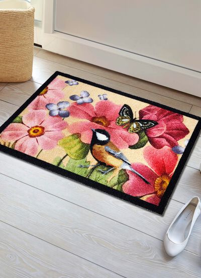 Kleurrijke voetmat met antislip-onderkant 