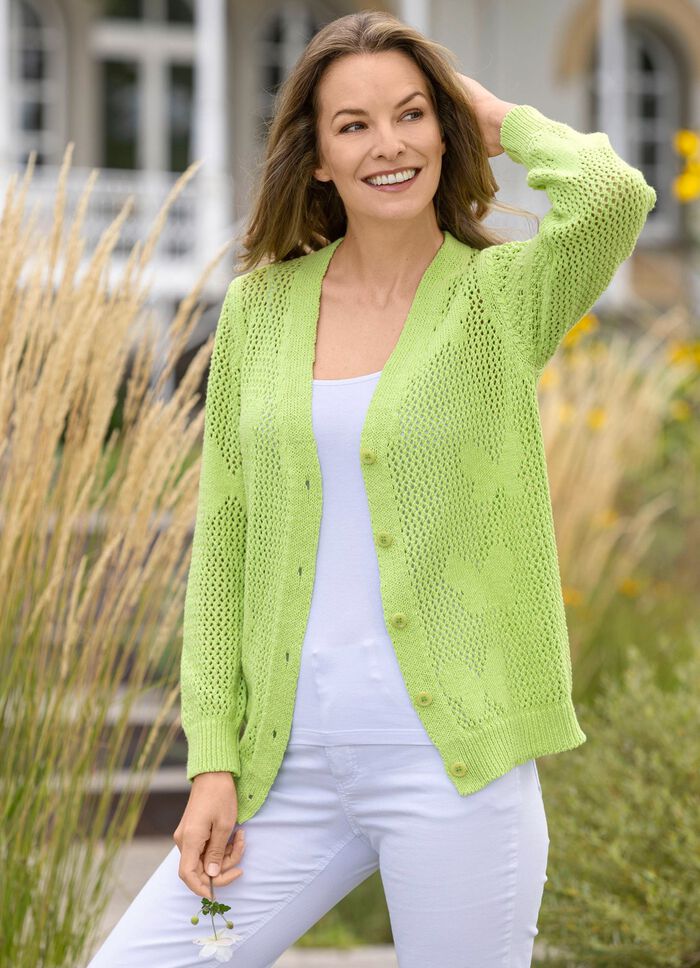Cardigan met vlindermotief 