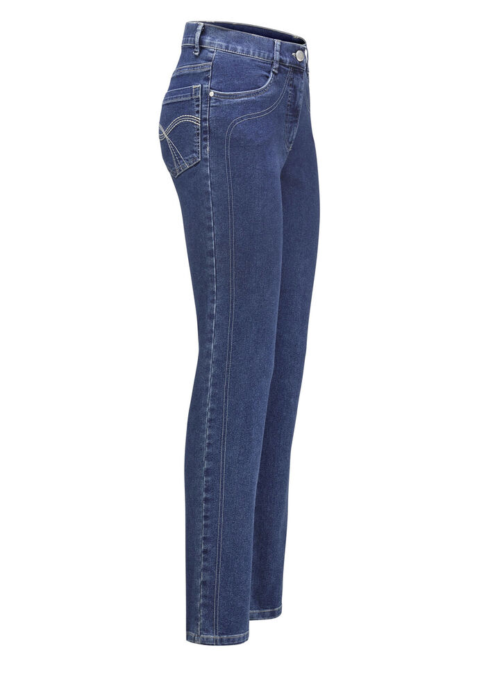 Power stretch jeans DONKERBLAUW