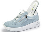 Waldläufer sneakers met patentinzetstukken LICHTBLAUW