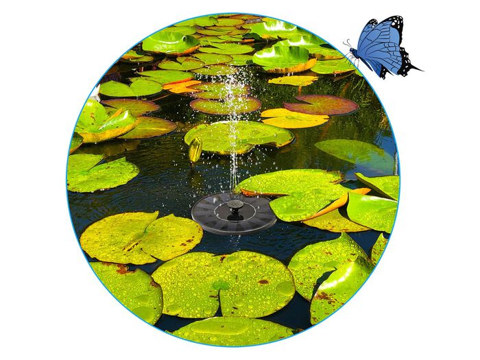 Fontein op zonne-energie 