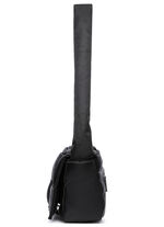 Collezione Alessandro tas gemaakt van delicaat glanzend textielmateriaal ZWART