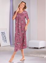 Nachthemd, enkellang met korte mouwen 