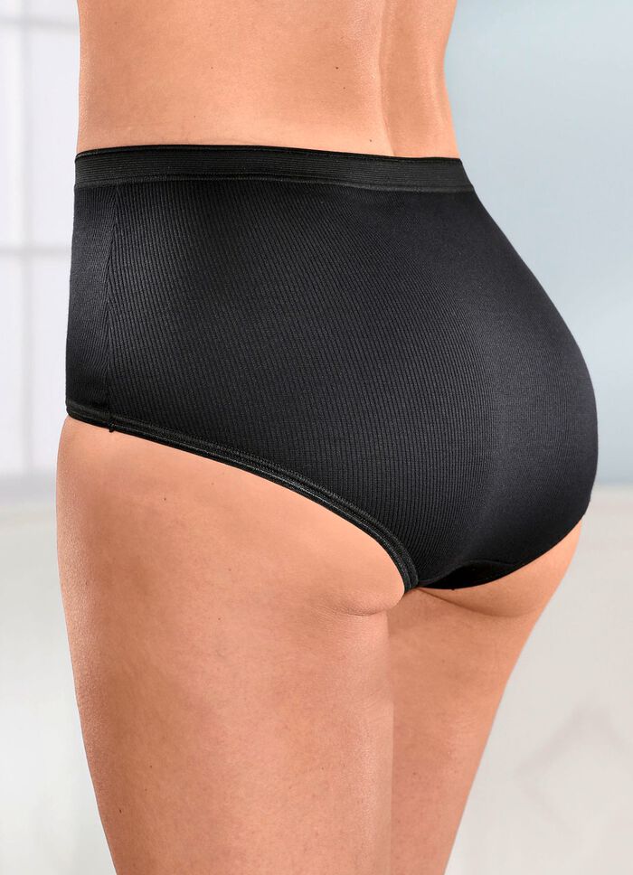 Set van vier slips met kanten inzetstukken 