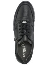 Caprice veterschoen met praktische ritssluiting aan de zijkant ZWART