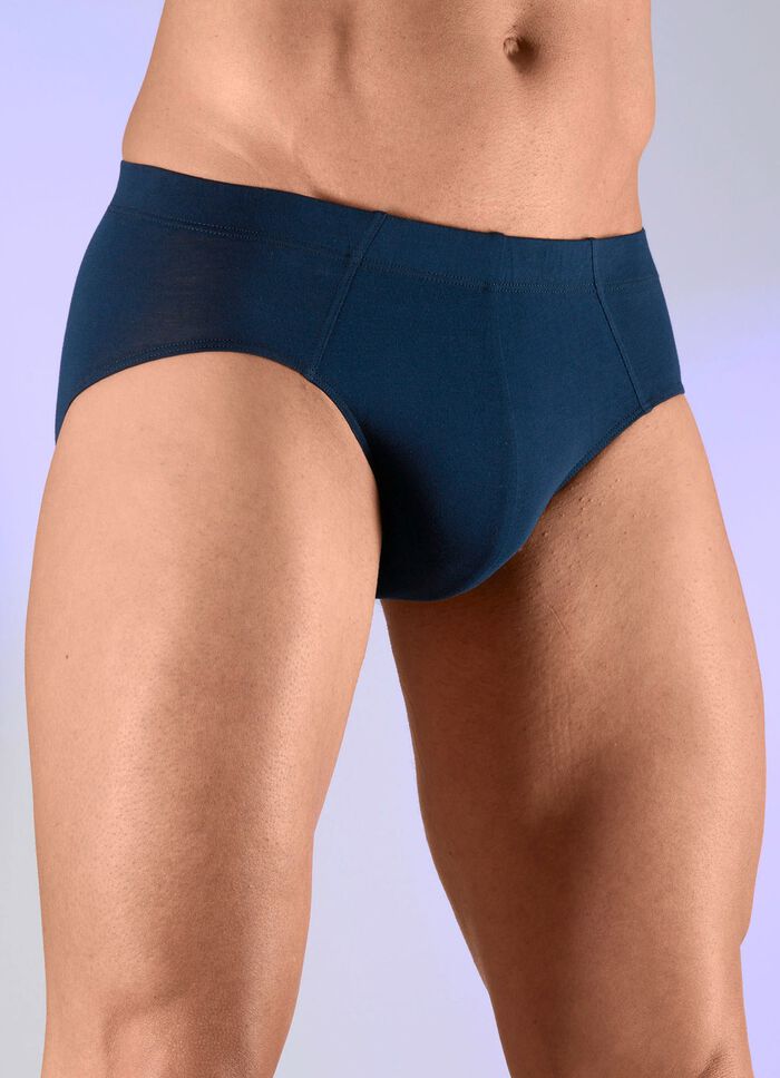 Schiesser, set van drie slips met elastische tailleband 