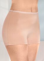 Vierpak broeken met een subtiel glanzende elastische tailleband 