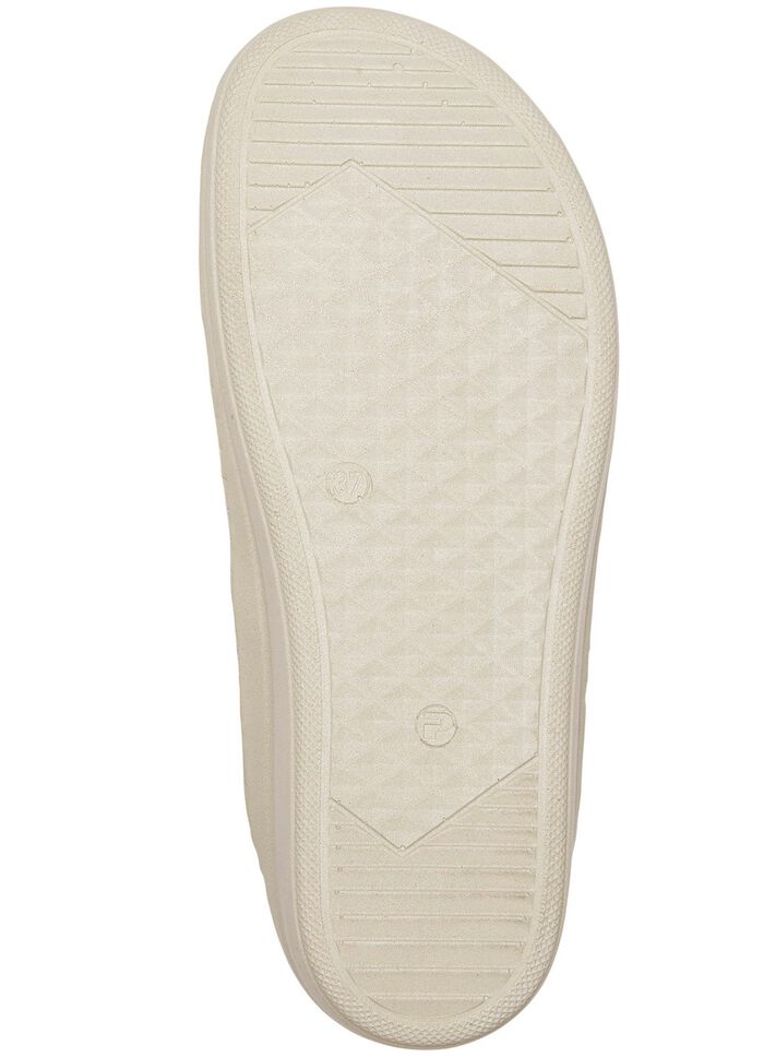 Gemini sandaal van luchtig geperforeerd rundnappaleer WIT