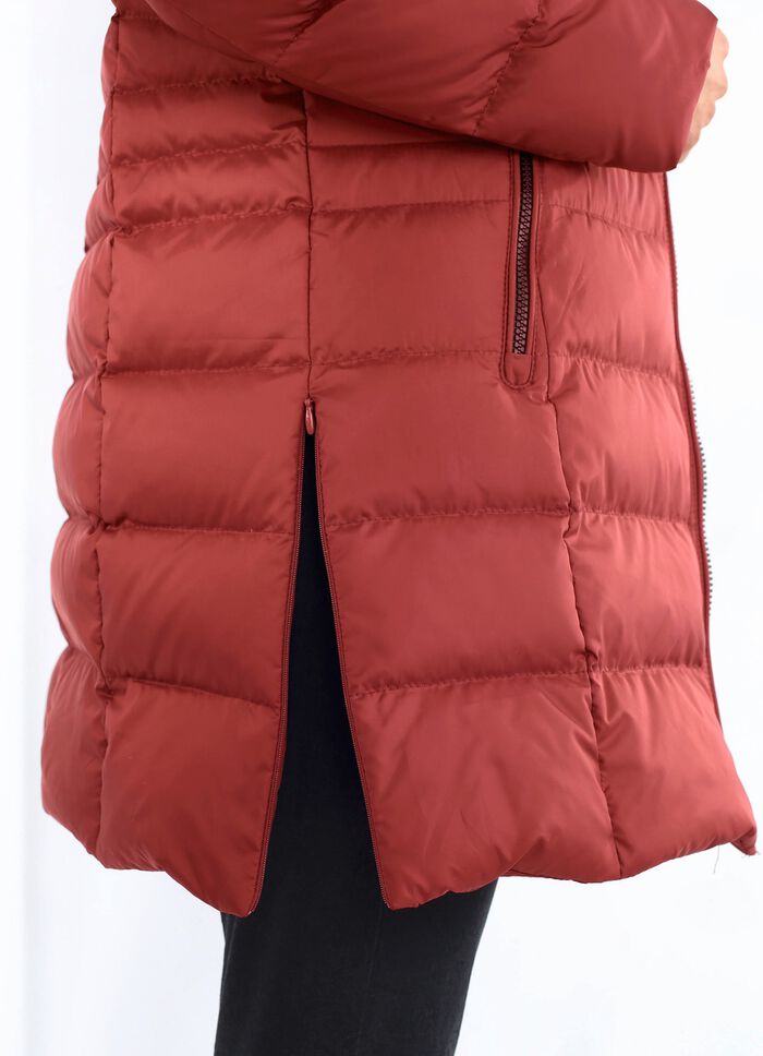 Lange donsjas in 2 kleuren ZEGELROOD