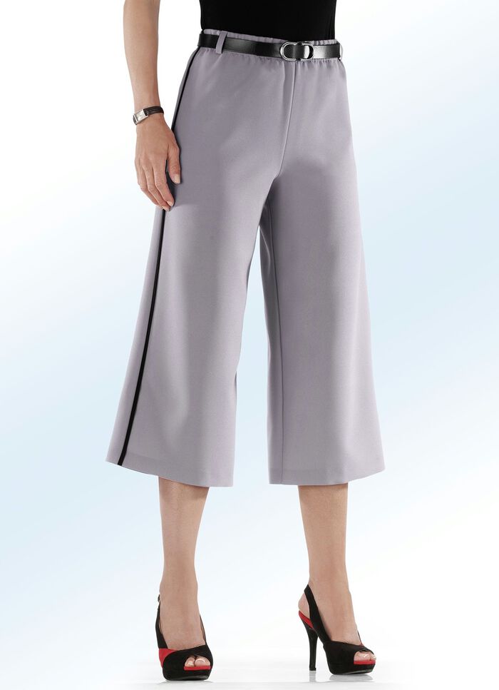 Rockbroek met trendy contrasterende biezen 