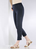 Broek met decoratieve knopen MARINE