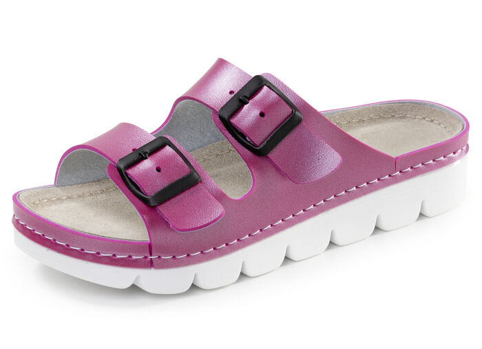 Klassieke damesmuiltjes met verstelbare sluitingen PINK