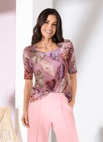 Shirt met all-over design 