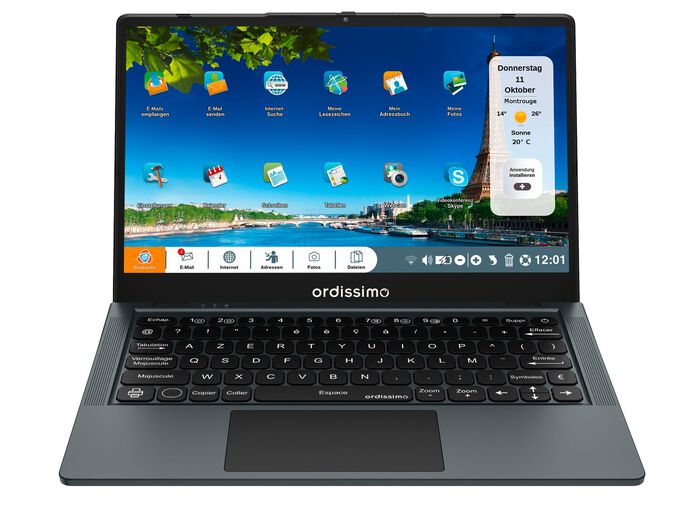 Ordissimo Agathe 4-laptop met eenvoudig te gebruiken besturingssysteem 