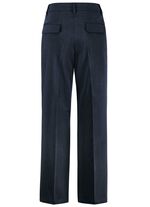 Broek met elastische inzetstukken aan de achterkant 