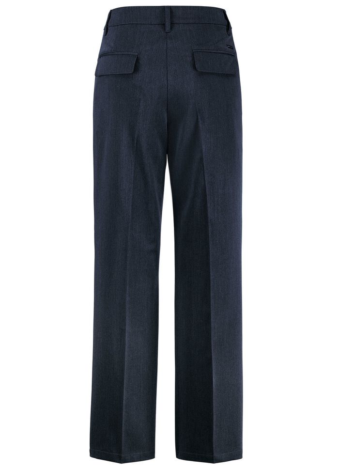 Broek met elastische inzetstukken aan de achterkant 