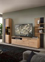 Wandmeubel met LED-verlichting ARTISAN EIKEN-GRAFIET