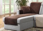 Antislip fauteuil-, bank- en armleuningbeschermers met vlekbescherming BRUIN