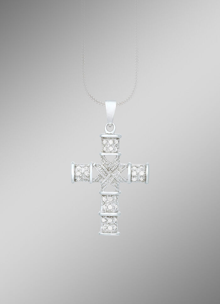 Geweldige kruishanger met diamanten