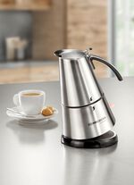 Rommelsbacher espressomachine gemaakt van hoogwaardig roestvrij staal 