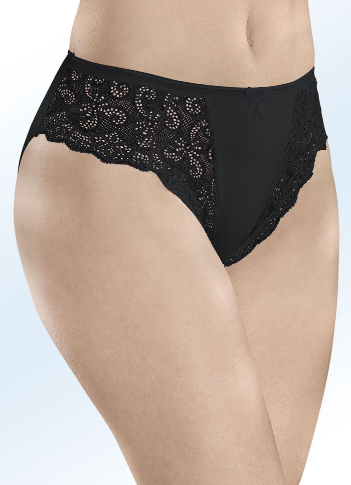 Laurina set van drie slips met elastische kant 