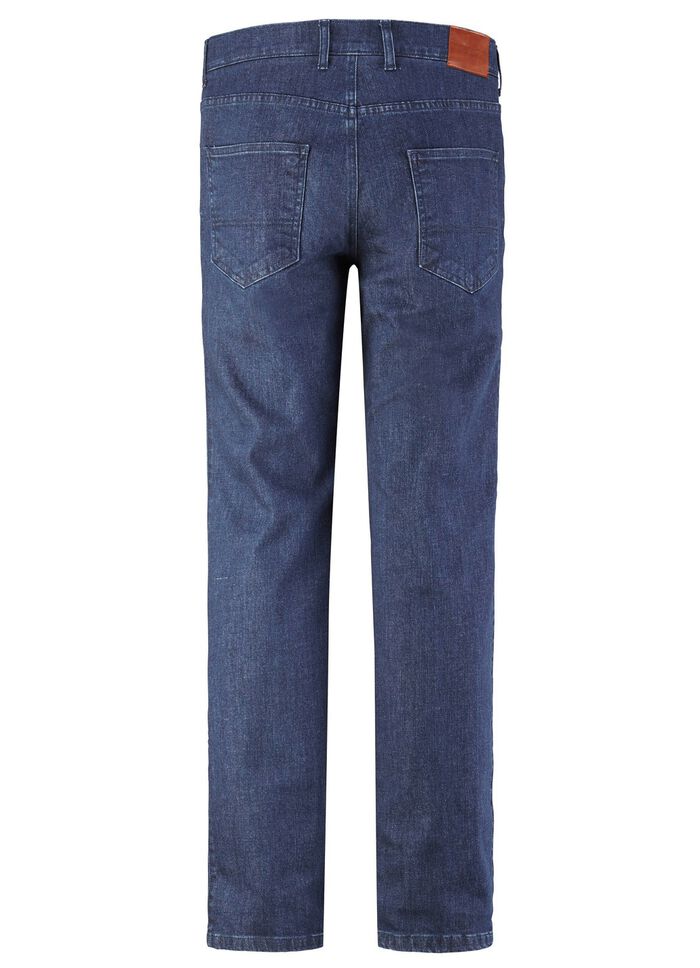 "Francesco Botti" jeans met comfortabele tailleband in 3 kleuren DONKERE JEANS
