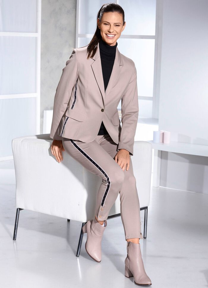 Broekpak van elastische fijne jersey 