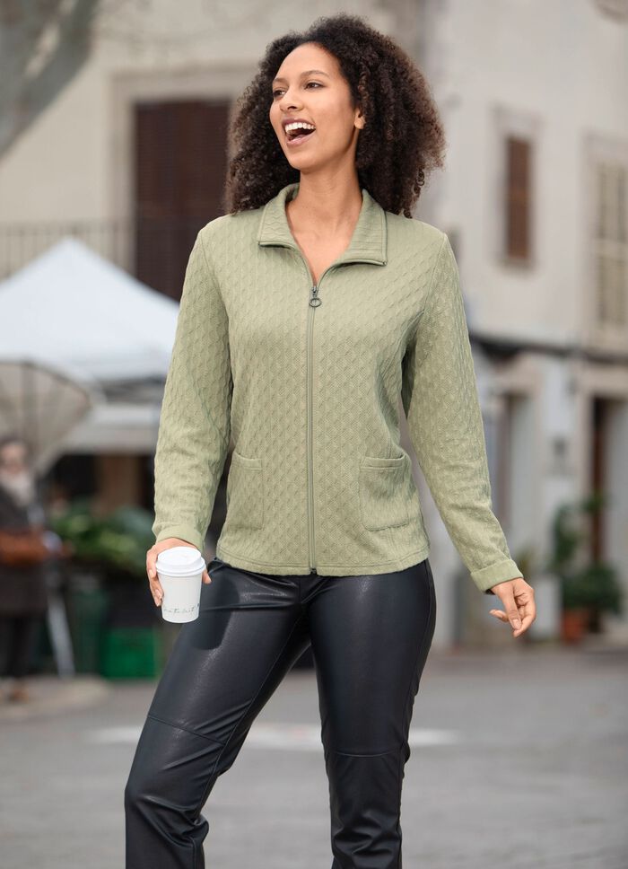 Blousejasje met opgestikte zakken 