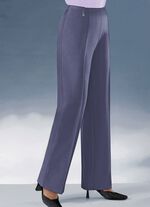 Broek met modieuze uitlopende pijpen 